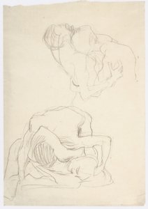 Deux paires de lutteurs